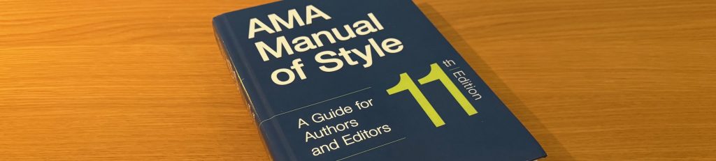 AMA Manual of Style book cover