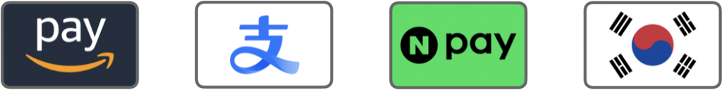 Payment platform logos.